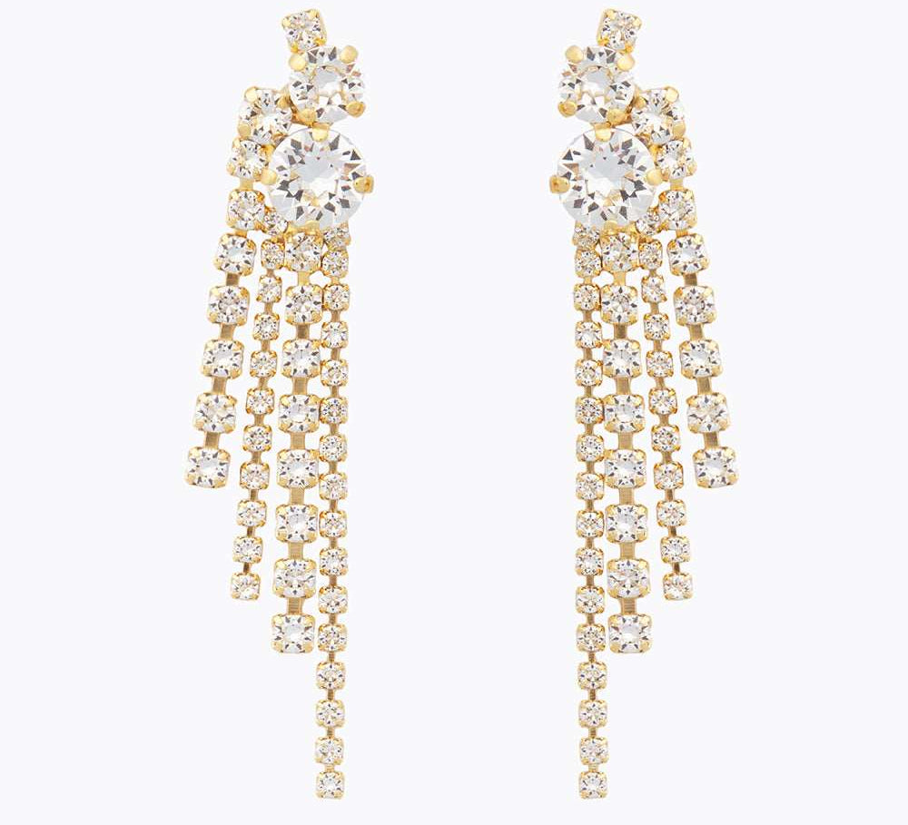 Caroline Svedbom - Amy Earrings Crystal Gold