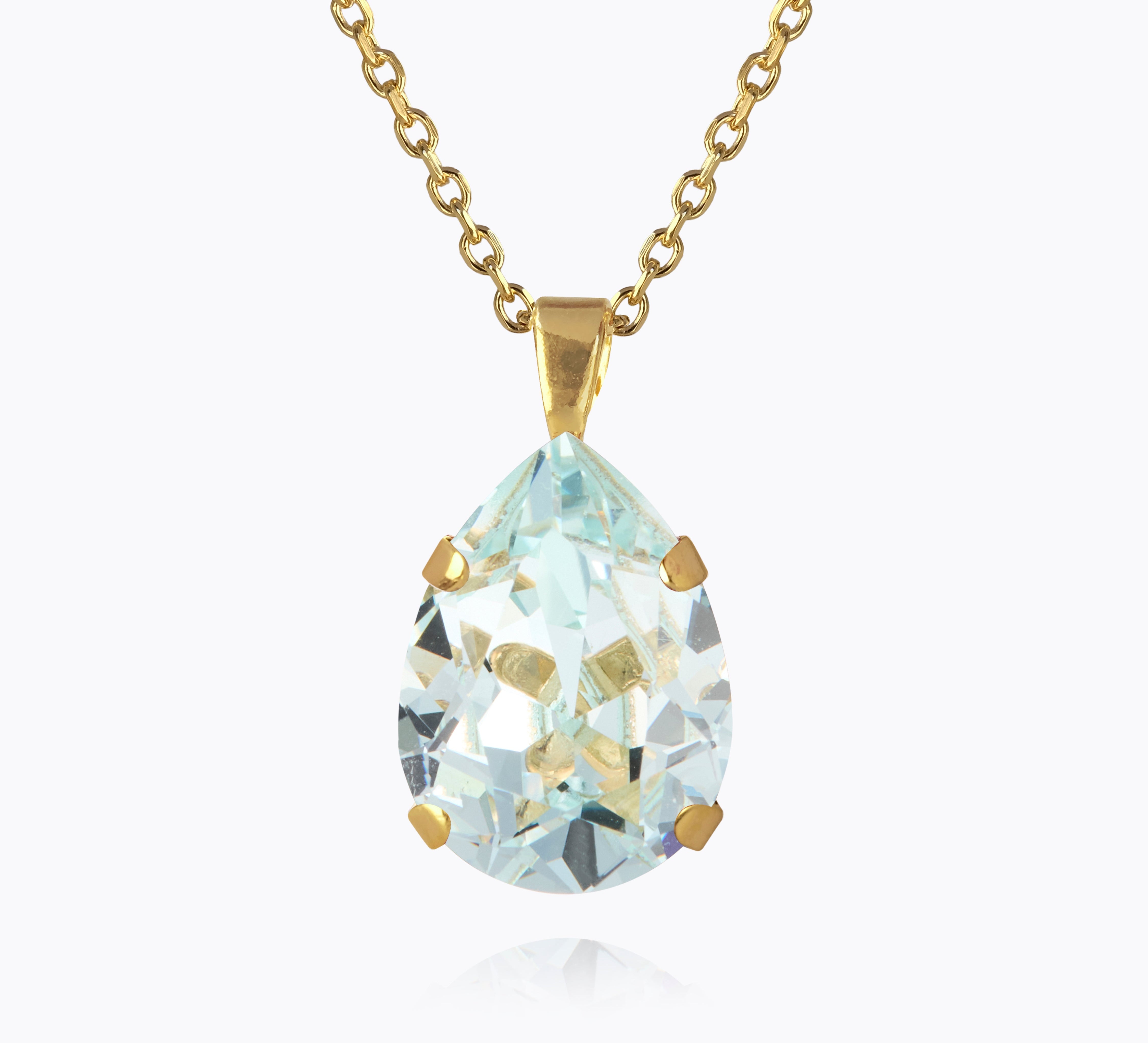 Caroline Svedbom - Mini Drop Necklace Light Azore Gold