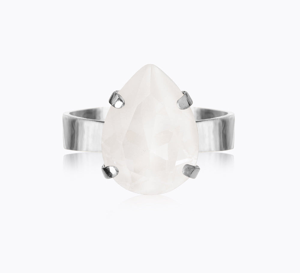 Caroline Svedbom - Mini Drop Ring Electric White Rhodium