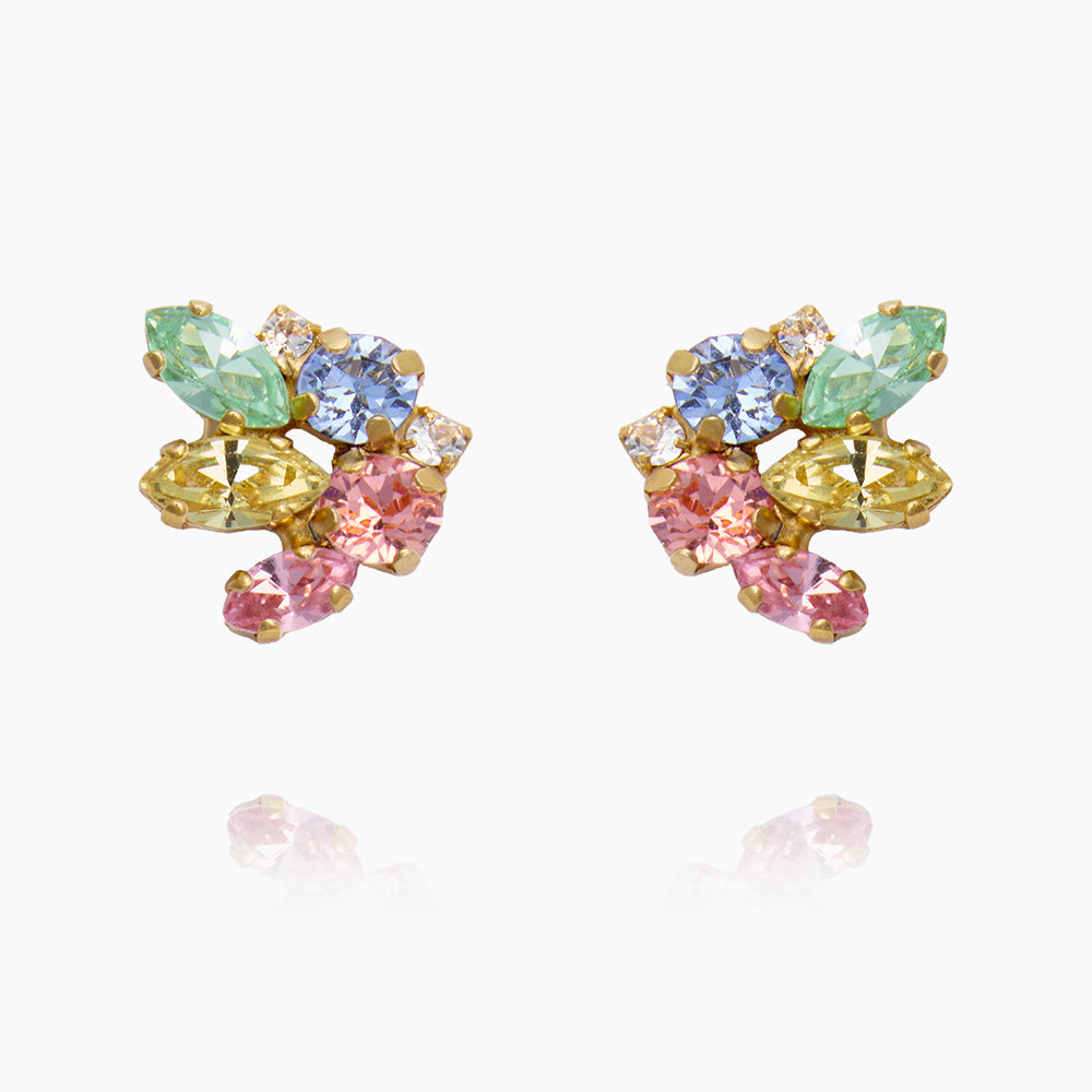 Caroline Svedbom - Petite Cora Earrings Pastel Combo Gold