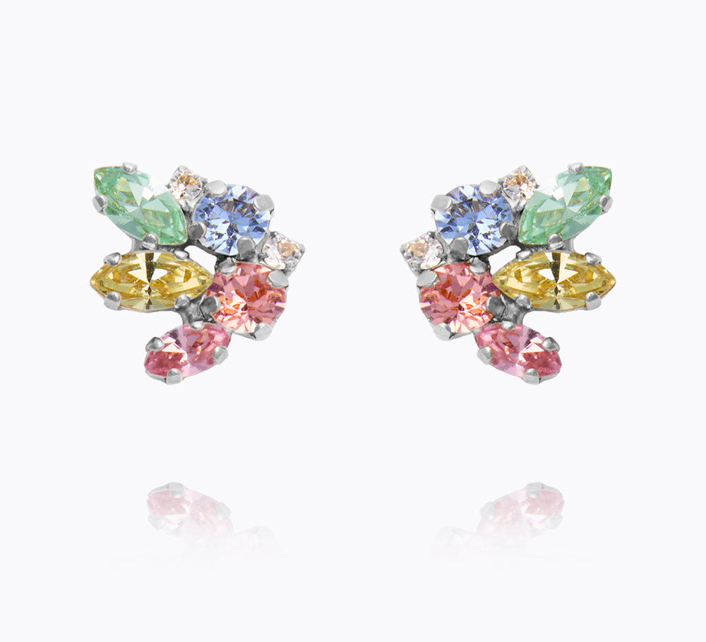 Caroline Svedbom - Petite Cora Earrings Pastel Combo Rhodium