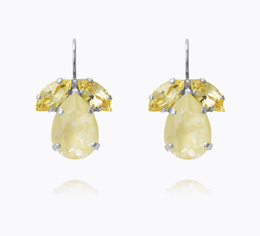Caroline Svedbom - Timo Earrings Soft Yellow Combo Rhodium