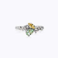 Caroline Svedbom - Sandra Ring Chrysolite Jonquil Rhodium