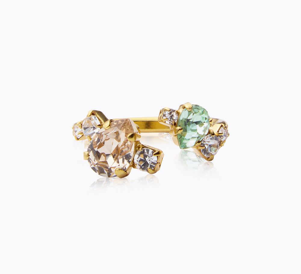 Caroline Svedbom - Vivi Ring Chrysolite Light Silk Gold