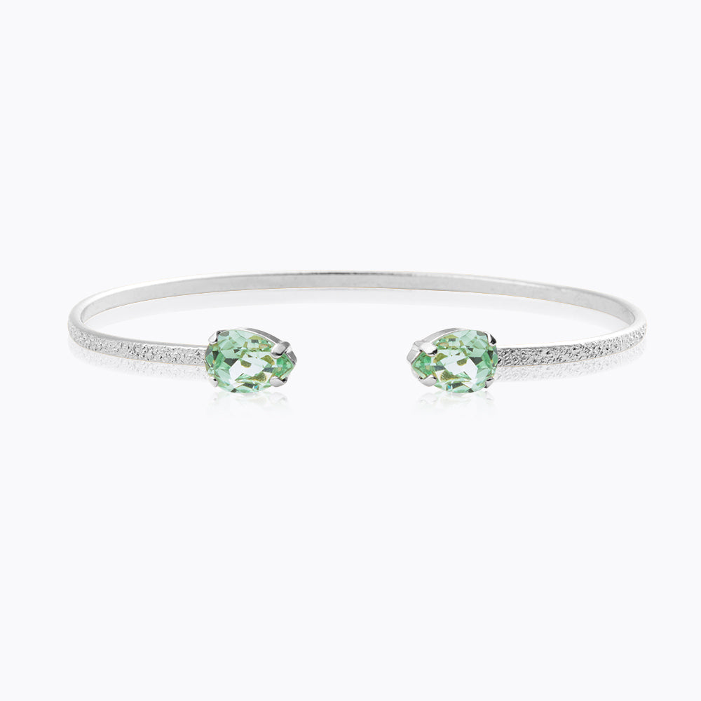 Caroline Svedbom - Petite Drop Bracelet Chrysolite Rhodium