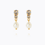 Caroline Svedbom - Pearl Wishes Earrings Pearl Crystal Gold