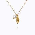 Caroline Svedbom - Shell Pearl Necklace Gold Gold