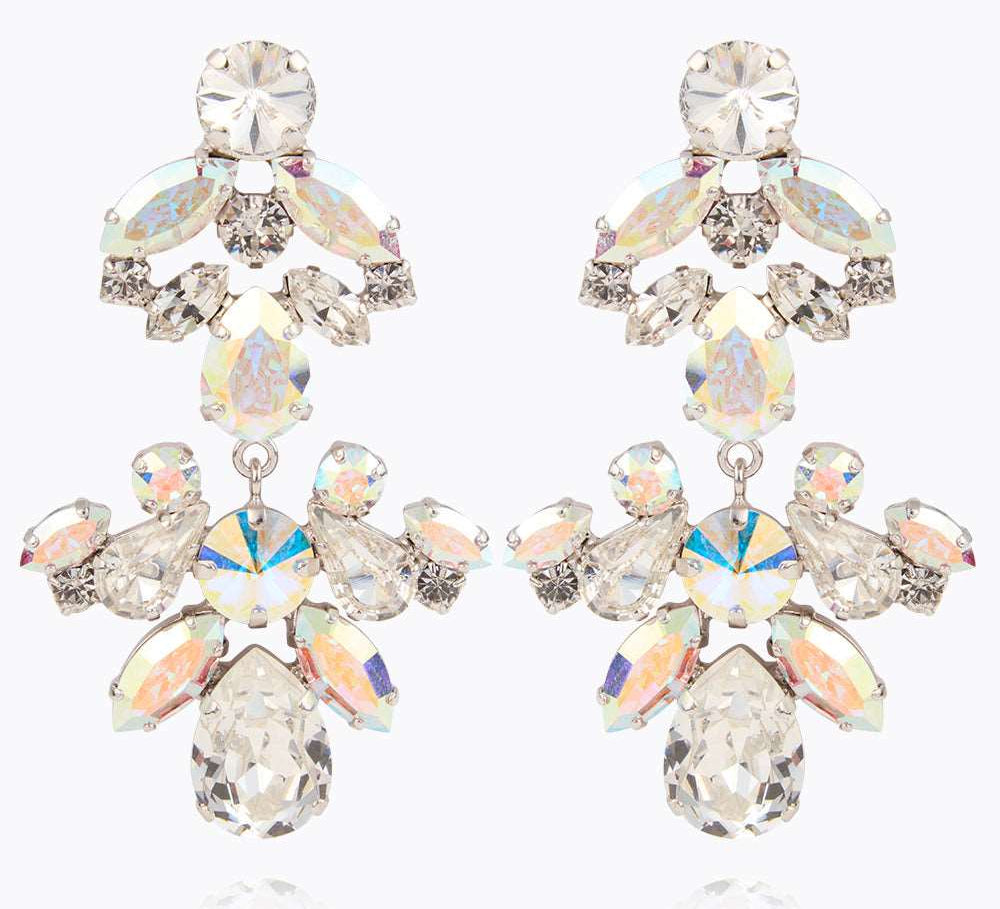 Caroline Svedbom - Denize Earrings Crystal Ab Combo Rhodium