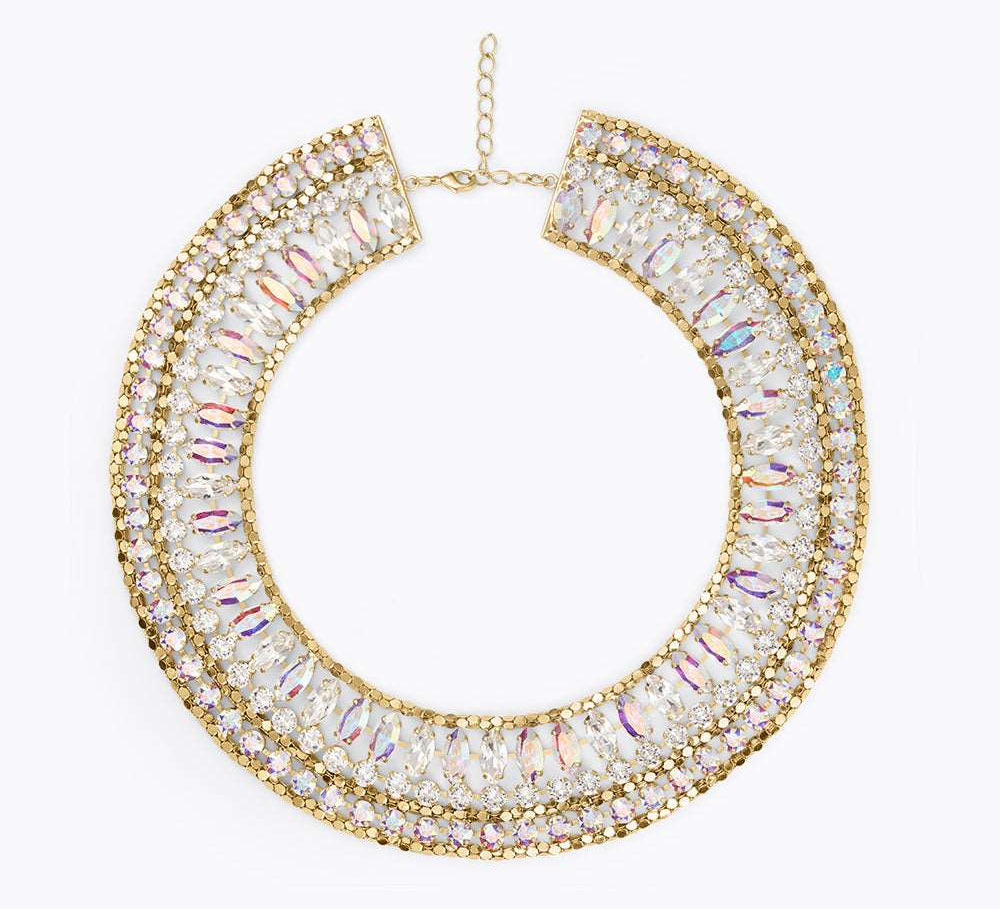 Caroline Svedbom - Athena Necklace Crystal Ab Combo Gold