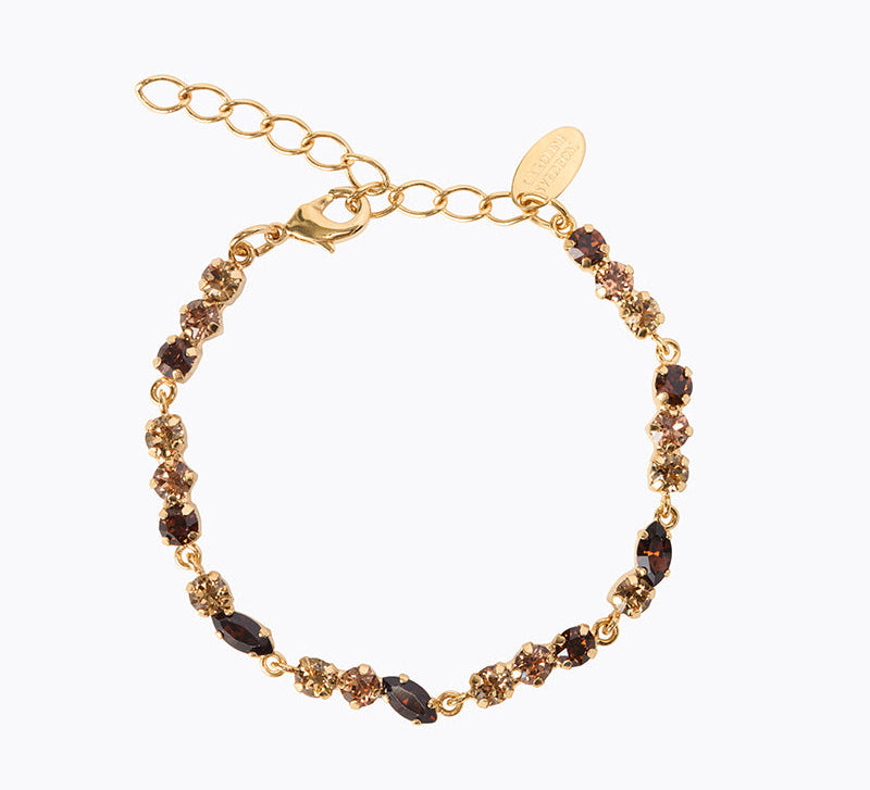 Caroline Svedbom - Alelia Bracelet Rec Topaz Combo Gold
