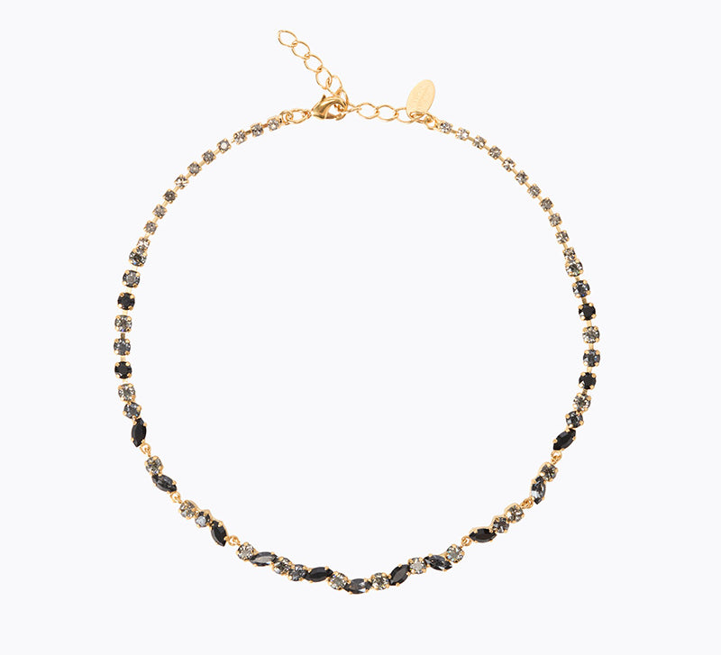 Caroline Svedbom - Alelia Necklace Jet Combo Gold