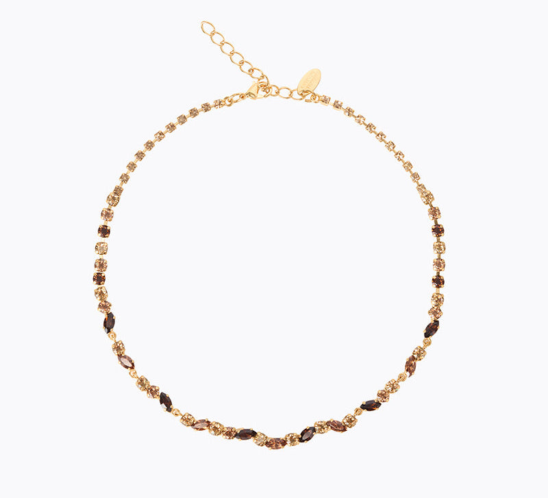 Caroline Svedbom - Alelia Necklace Rec Topaz Combo Gold