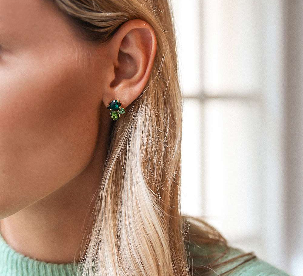 Alisia Earrings / Green Combo