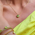 Ana Necklace / Lime Combo