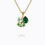 Caroline Svedbom - Ana Necklace Majestic Green Combo Gold