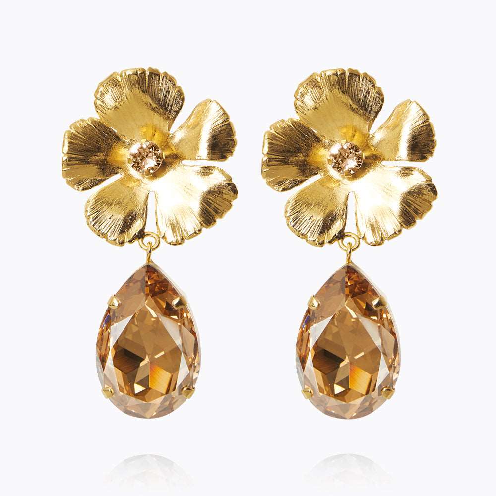 Caroline Svedbom - Anemone Perfect Earrings Golden Shadow Gold