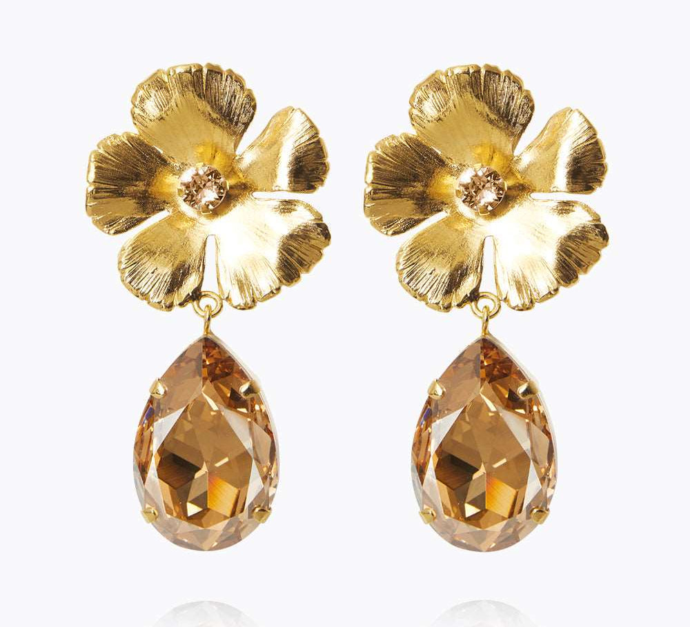 Caroline Svedbom - Anemone Perfect Earrings Golden Shadow Gold