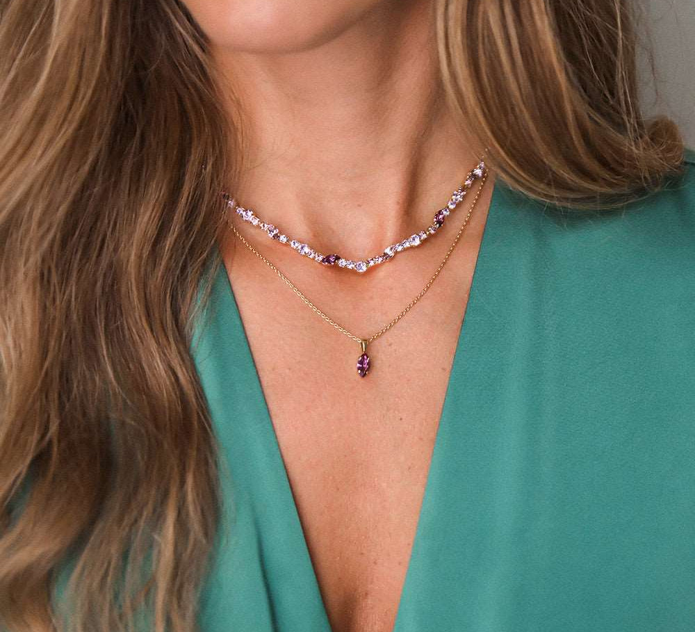 Antonia Necklace / Violet Combo