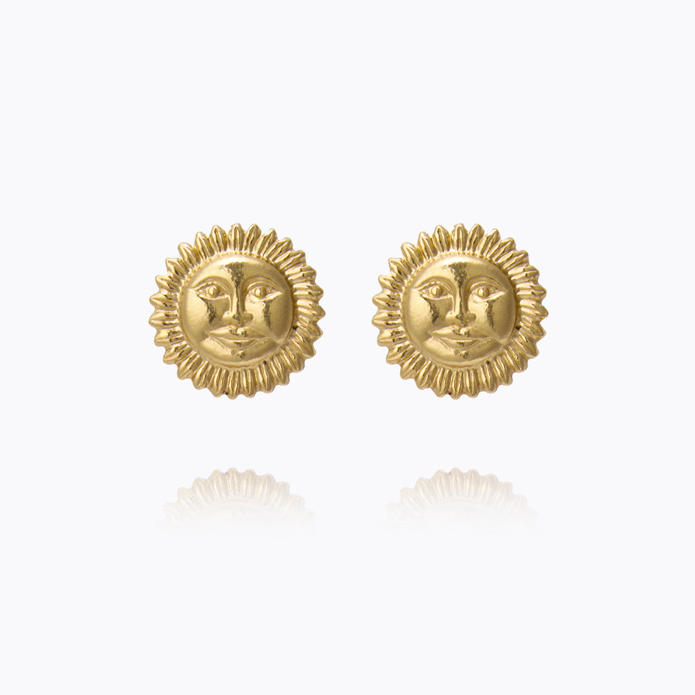 Caroline Svedbom - Apollo Stud Earrings Gold Gold