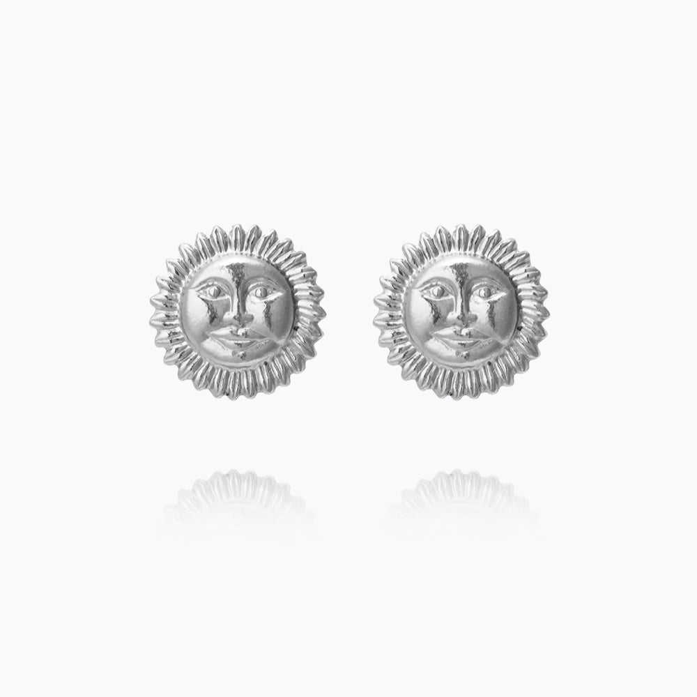 Caroline Svedbom - Apollo Stud Earrings Rhodium Rhodium