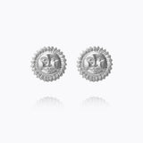 Caroline Svedbom - Apollo Stud Earrings Rhodium Rhodium
