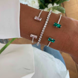 Baguette Bracelet / Emerald