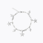 Caroline Svedbom - Sea Star Chain Bracelet Pearl Rhodium