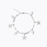 Caroline Svedbom - Sea Star Chain Bracelet Pearl Rhodium