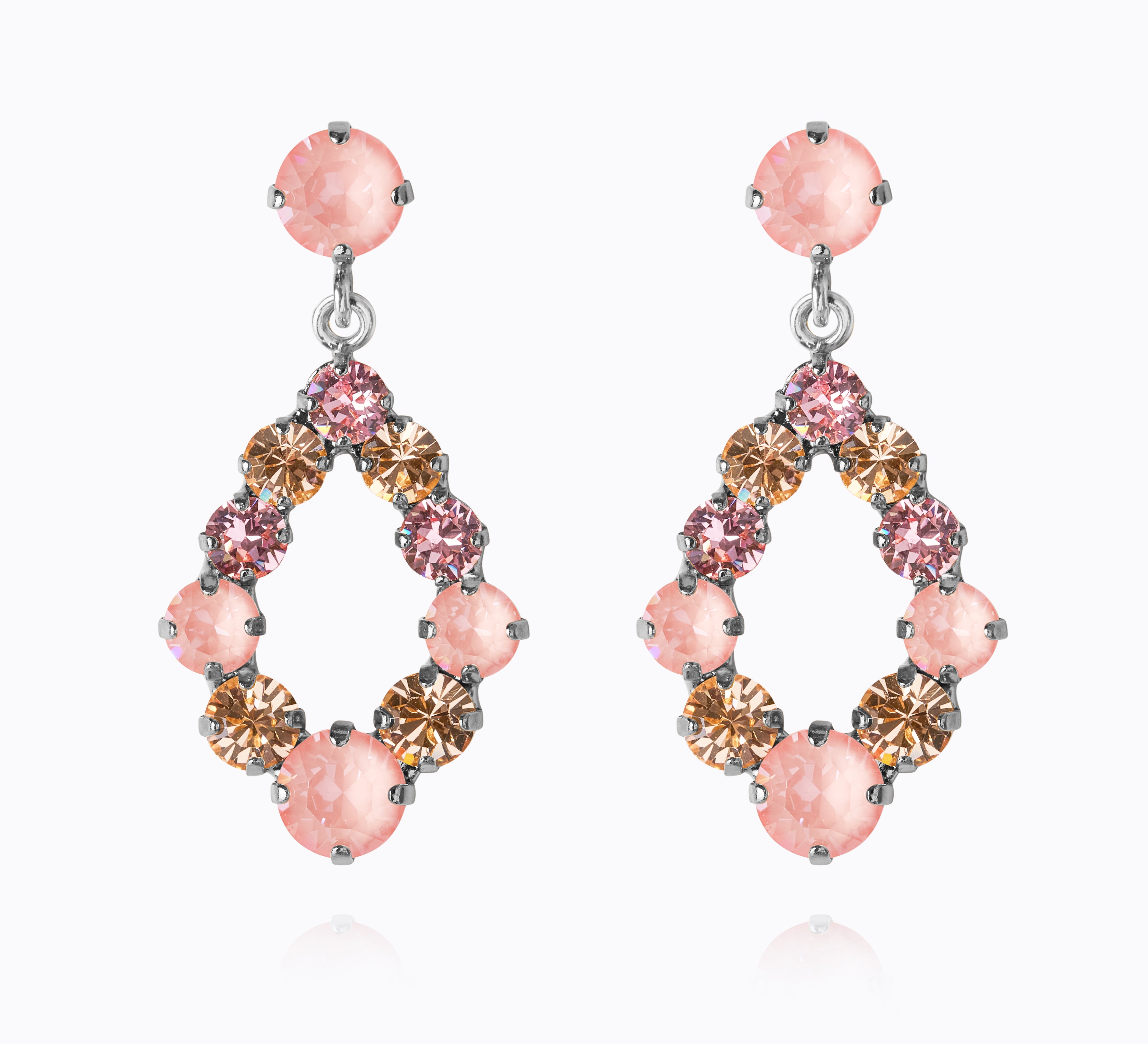 Mini Delia Earrings / Flamingo Combo