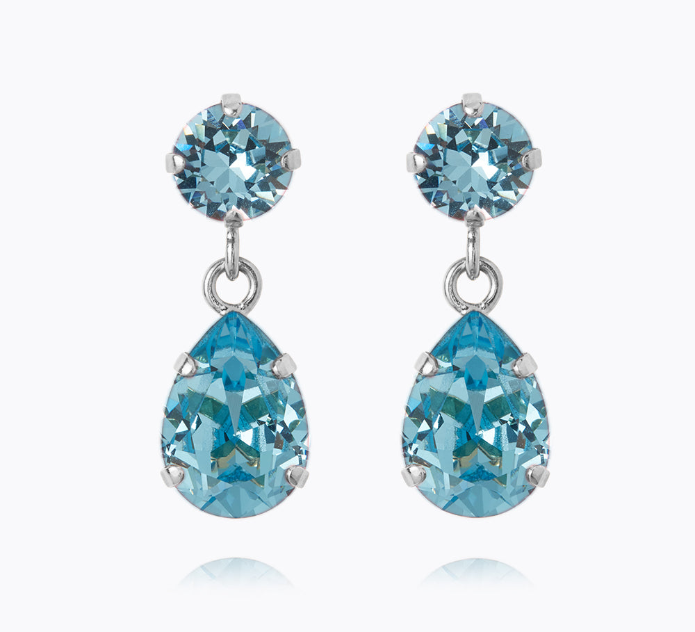 Mini Drop Earrings / Aquamarine