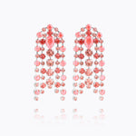 Caroline Svedbom - Cirelle Earrings Light Coral Combo Rhodium
