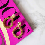 Classic Rope Earrings / Golden Shadow