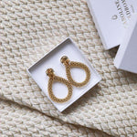 Classic Rope Earrings / Golden Shadow