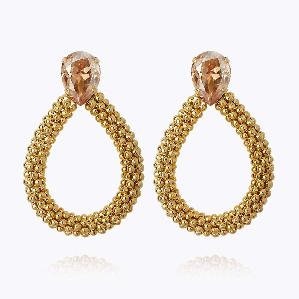 Caroline Svedbom - Classic Rope Earrings Golden Shadow Gold