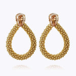 Caroline Svedbom - Classic Rope Earrings Golden Shadow Gold