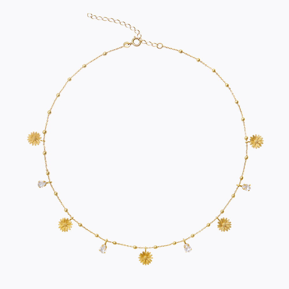 Caroline Svedbom - Daisy Multi Necklace Crystal Gold