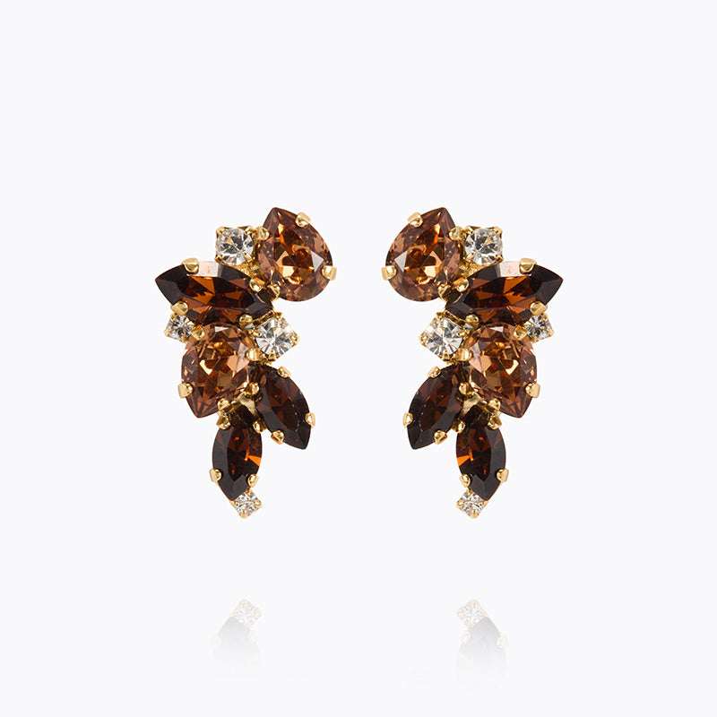 Caroline Svedbom - Demi Earrings Rec Topaz Combo Gold