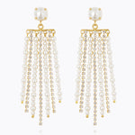 Caroline Svedbom - Donna Earrings Pearl Crystal Gold