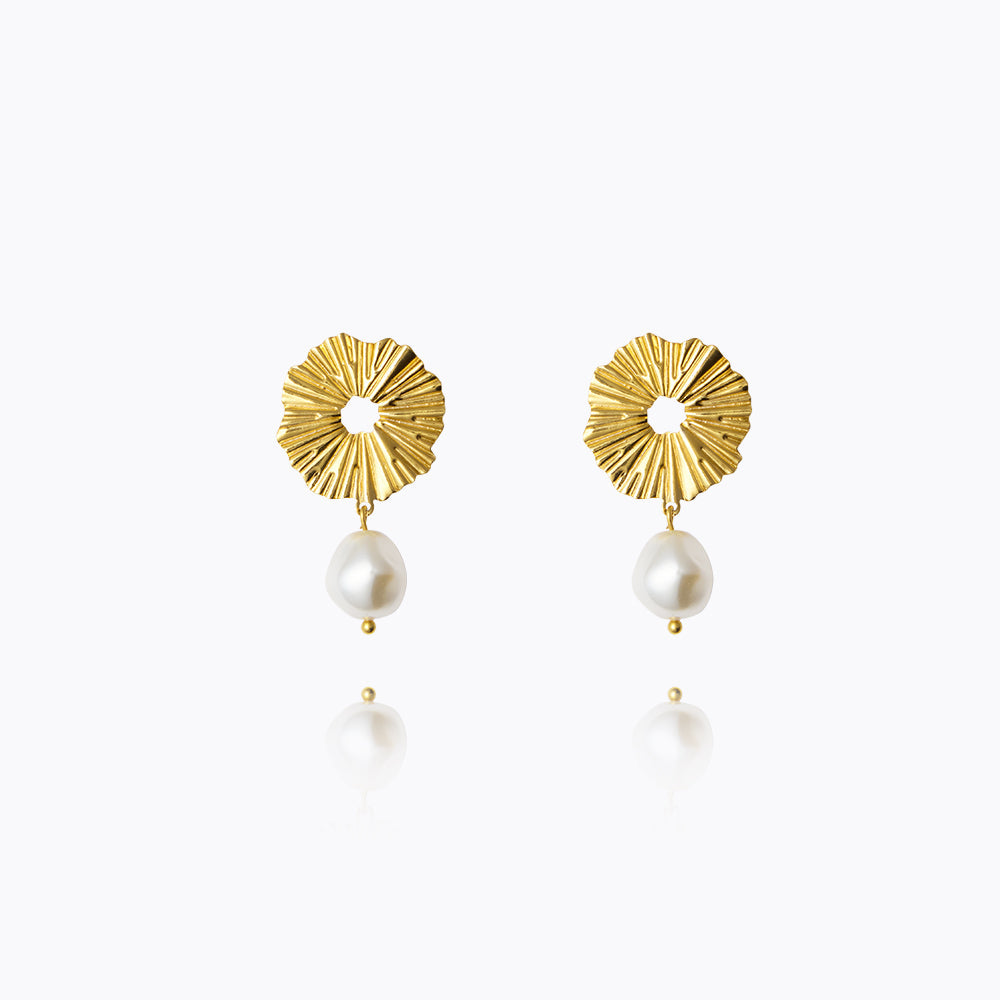 Caroline Svedbom - Vassia Pearl Earrings Pearl Gold