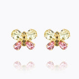 Caroline Svedbom - Butterfly Stud Earrings Jonquil Light Rose Gold