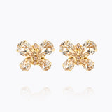 Caroline Svedbom - Butterfly Stud Earrings Silk Gold