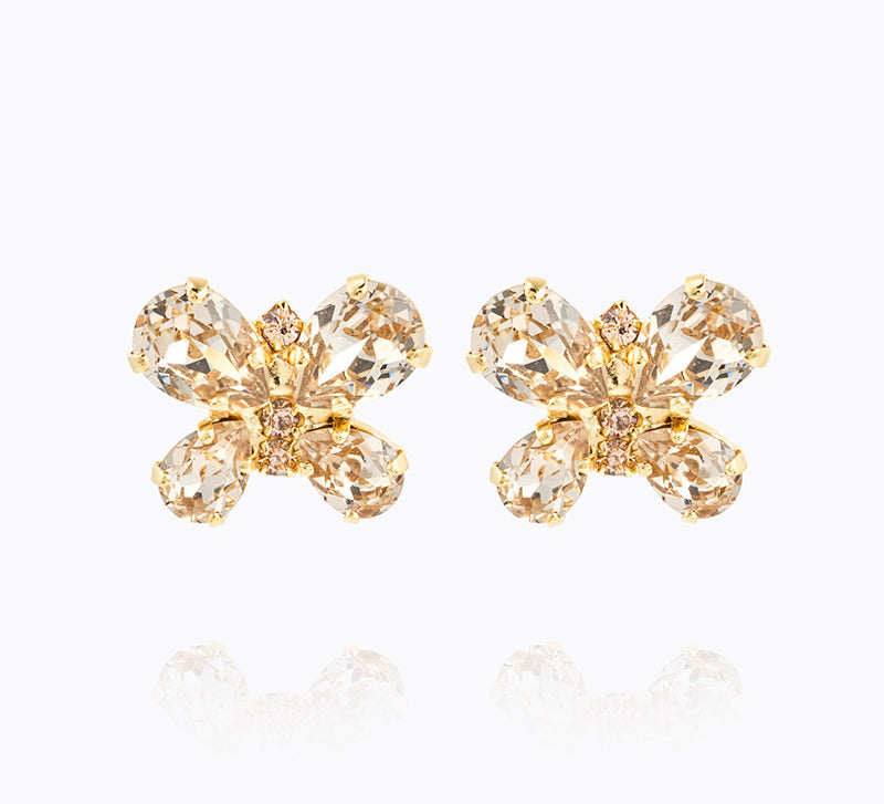 Caroline Svedbom - Butterfly Stud Earrings Silk Gold