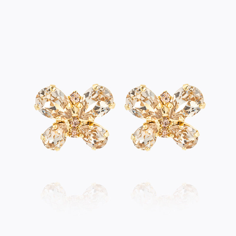 Caroline Svedbom - Butterfly Stud Earrings Silk Gold