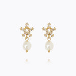 Caroline Svedbom - Emmy Earrings Pearl Crystal Gold