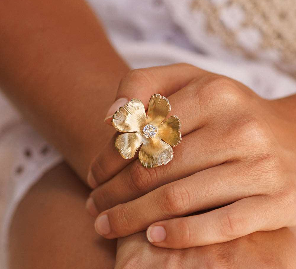 Anemone Ring / Crystal