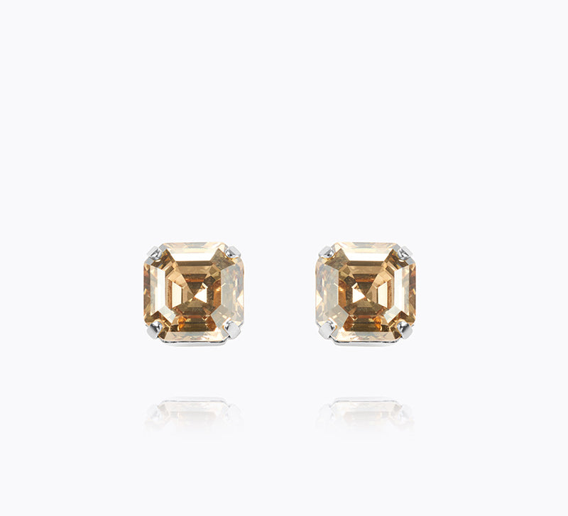 Caroline Svedbom - Eve Stud Earrings Golden Shadow Rhodium