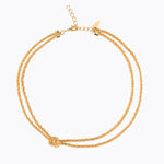 Caroline Svedbom - Gemma Knot Necklace Gold Gold