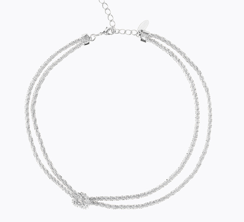 Gemma Knot Necklace / Gold
