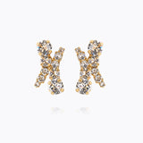 Caroline Svedbom - Halo Earrings Crystal Gold