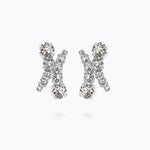 Caroline Svedbom - Halo Earrings Crystal Rhodium